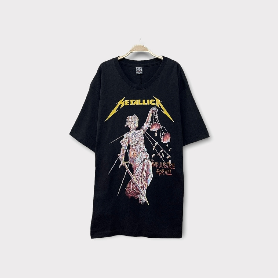 [새상품] ROCKVOLUTION 빈티지 모티브 양면 프린트 티셔츠공용 OVER M - REGULAR XL