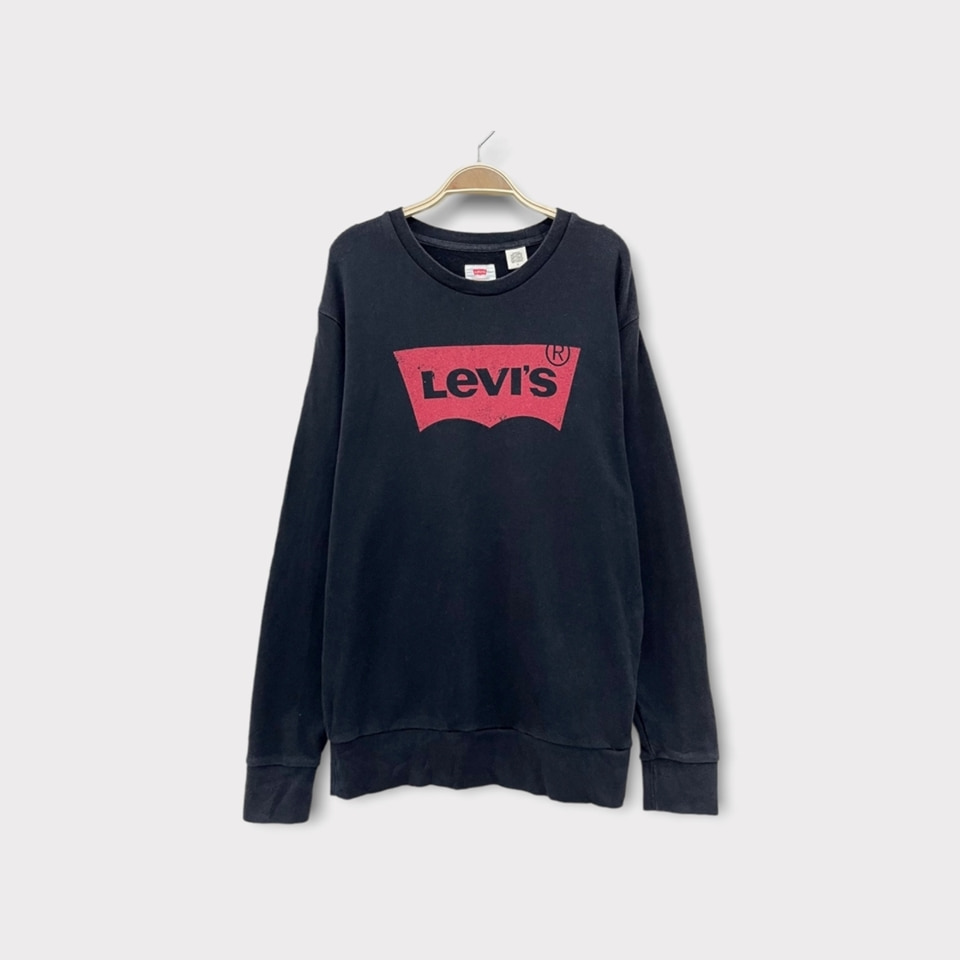 LEVI&#039;S 리바이스 로고 프린트 스웻 셔츠공용 M